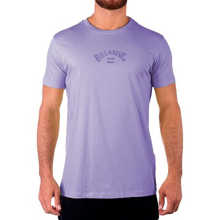 Camiseta Billabong Mid Arch Masculina Lilás