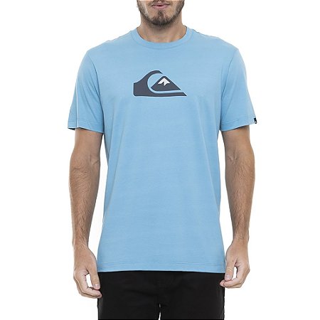 Camiseta Quiksilver Comp Logo Color Masculina Azul