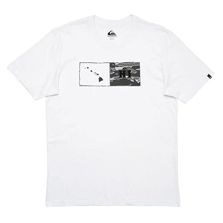 Camiseta Quiksilver Hi Island Masculina Branco