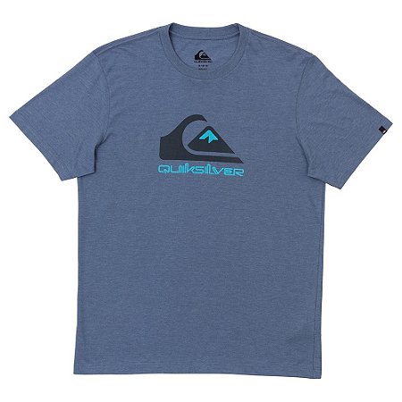 Camiseta Quiksilver Full Logo Plus Size Masculina Azul