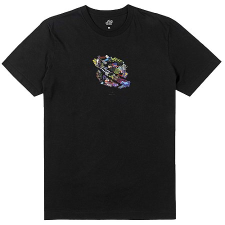 Camiseta Lost Lostmaniac Masculina Preto