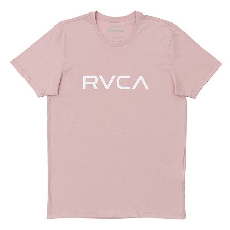 Camiseta RVCA Big RVCA Masculina Rosa Claro