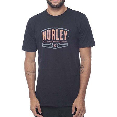 Camiseta Hurley Silk Outdoor Masculina Preto