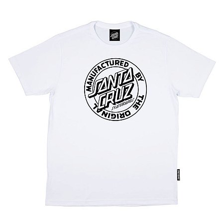 Camiseta Santa Cruz MFG Dot Mono Masculina Branco