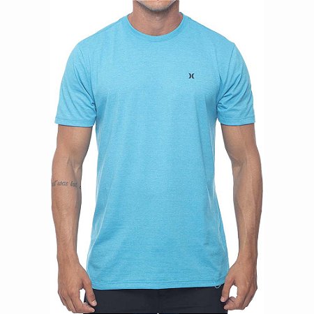 Camiseta Hurley Silk Mini Icon Masculina SM23 Azul Mescla