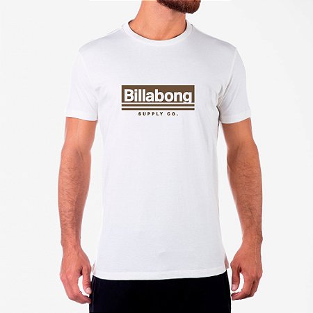 Camiseta Billabong Walled IV Plus Size Masculina Off White