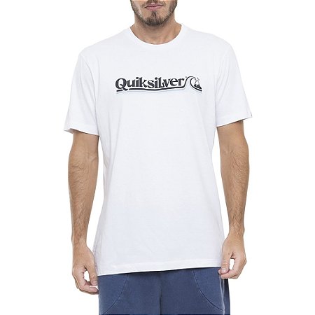 Camiseta Quiksilver All Lined Up SM23 Masculina Branco