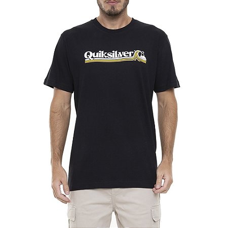 Camiseta Quiksilver All Lined Up SM23 Masculina Preto
