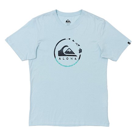 Camiseta Quiksilver Hi Round SM23 Masculina Azul Claro