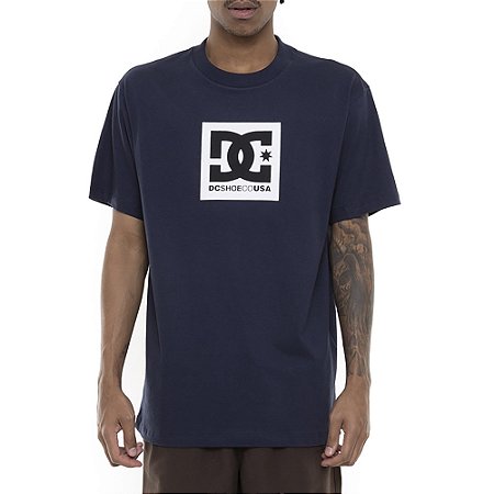 Camiseta DC Shoes DC Square Star SM23 Masculina Azul Marinho