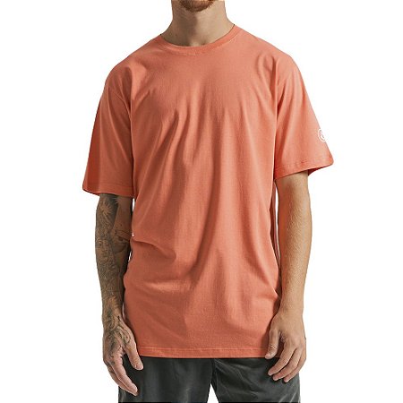 Camiseta Volcom Solid Stone SM23 Masculina Vermelho Claro