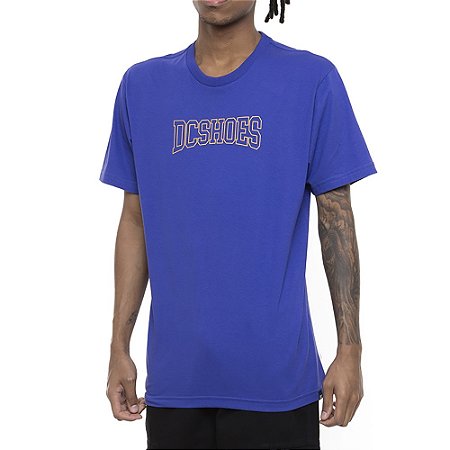 Camiseta DC Shoes Outline Uni SM23 Masculina Royal
