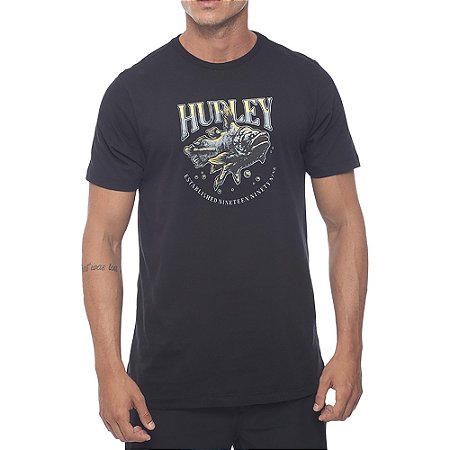 Camiseta Hurley Celant SM23 Masculina Preto