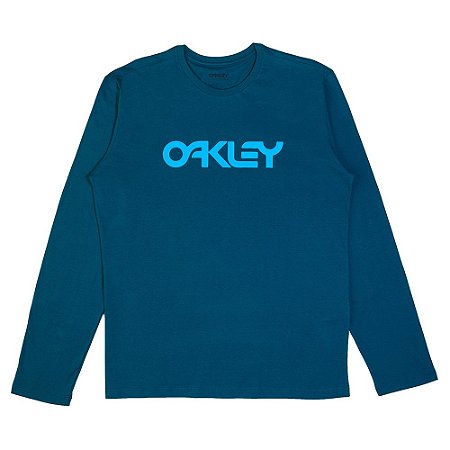 Camiseta Oakley Manga Longa Mark II LS Masculina Dark Blue