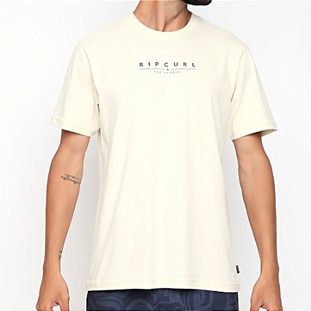 Camiseta Rip Curl Shockwave SM23 Masculina Off White