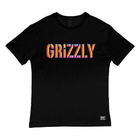 Camiseta Grizzly Beveled SM23 Masculina Preto