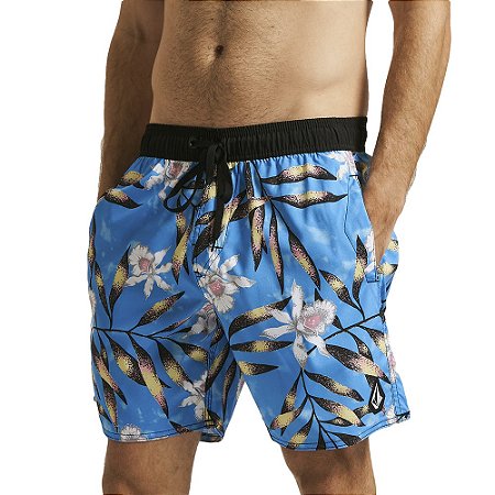 Bermuda Volcom Tropical Hideout SM23 Masculina Azul