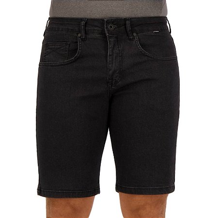 Bermuda Hurley Jeans Start Masculina Preto