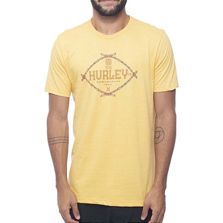Camiseta Hurley Silk Bamboo SM23 Masculina Amarelo