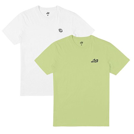 Kit 2 Camisetas Lost New Year SM23 Masculina Verde/Branco