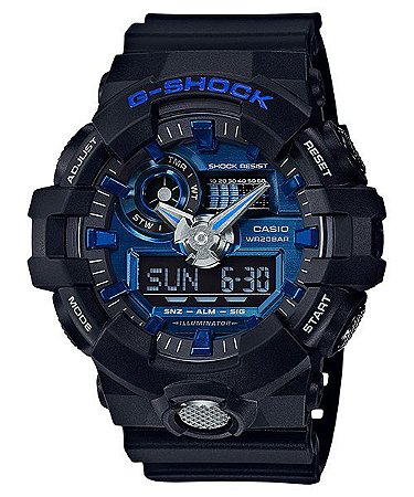 Relógio G-Shock GA-710 Preto/Azul