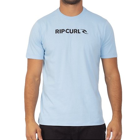 Camiseta Rip Curl New Icon SM23 Masculina Sky Blue