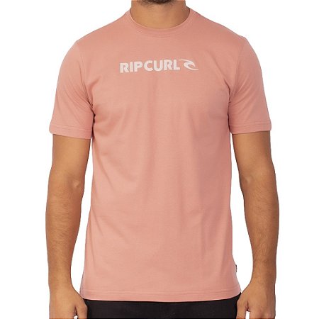 Camiseta Rip Curl New Icon SM23 Masculina Dawn Rose