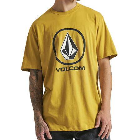 Camiseta Volcom Crisp Stone WT23 Masculina Amarelo