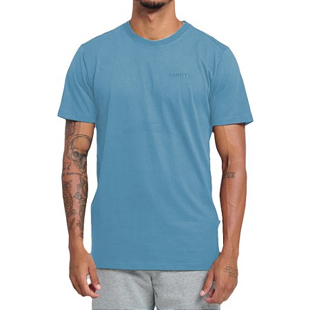 Camiseta Oakley Bark Masculina WT23 Solar Blue