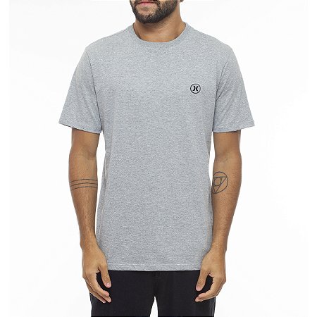 Camiseta Hurley Mini Icon WT23 Masculina Cinza Mescla
