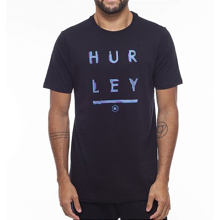 Camiseta Hurley Acid Oversize WT23 Masculina Preto