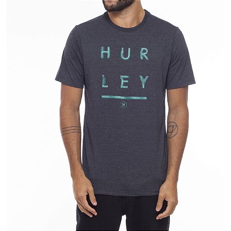 Camiseta Hurley Acid Oversize WT23 Masculina Preto Mescla