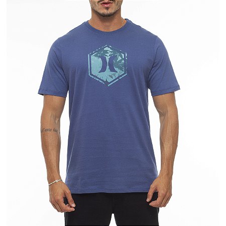 Camiseta Hurley Hexa WT23 Masculina Azul Marinho