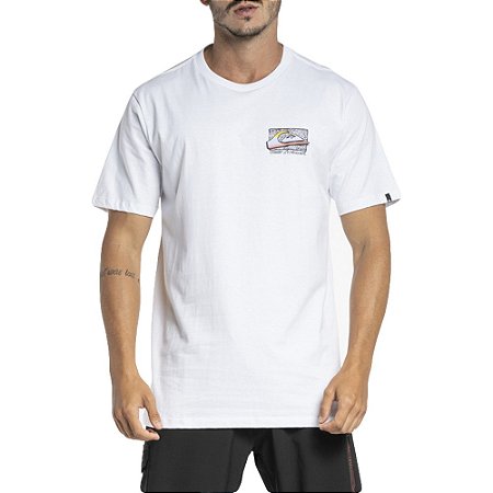 Camiseta Quiksilver Retro Fade WT23 Masculina Branco