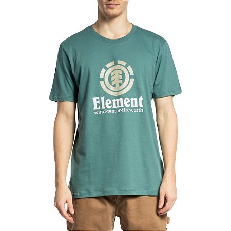 Camiseta Element Vertical Color WT23 Masculina Petróleo
