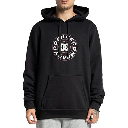 Moletom DC Shoes Canguru Connect WT23 Masculina Preto