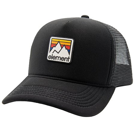 Boné Element Aba Curva Joint Trucker WT23 Preto