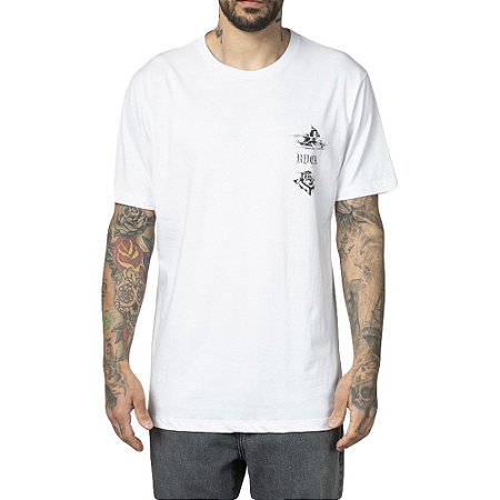 Camiseta RVCA Tiger Beach WT23 Masculina Branco