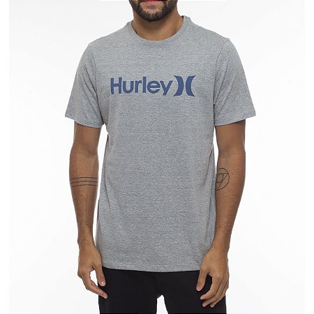 Camiseta Hurley O&O Solid Oversize WT23 Cinza Mescla