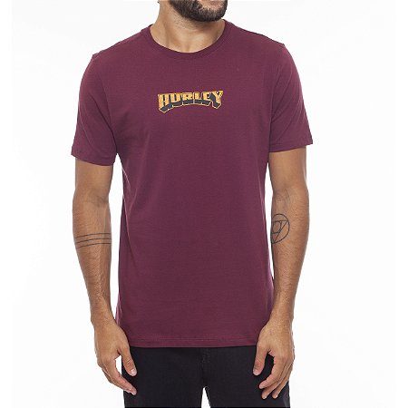 Camiseta Hurley Pine Skull Masculina WT23 Vinho