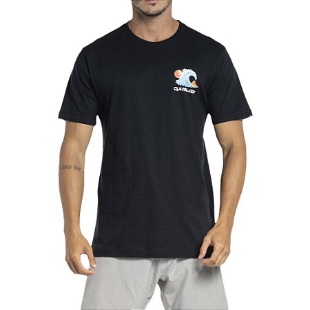 Camiseta Quiksilver Ocean Bed WT23 Masculina Preto