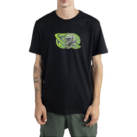 Camiseta Lost Saturn Skull WT23 Masculina Preto