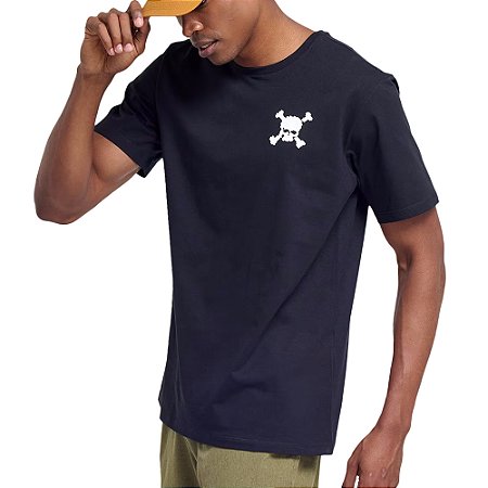 Camiseta Oakley Heritage Skull WT23 Masculina Blackout