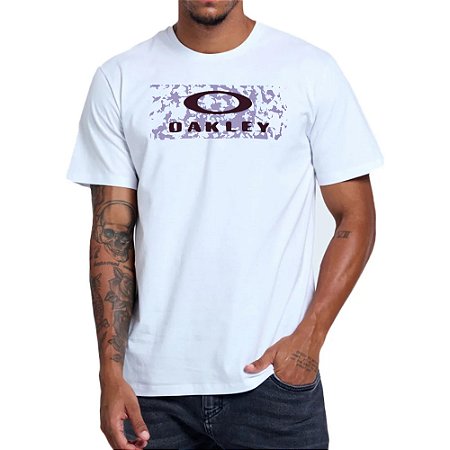 Camiseta Oakley Graphic Bark WT23 Masculina Branco