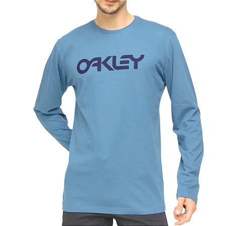 Camiseta Oakley Manga Longa Mark II WT23 Solar Blue