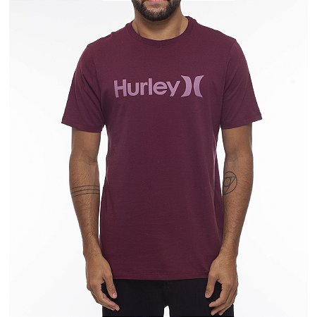 Camiseta Hurley O&O Solid WT23 Masculina Vinho