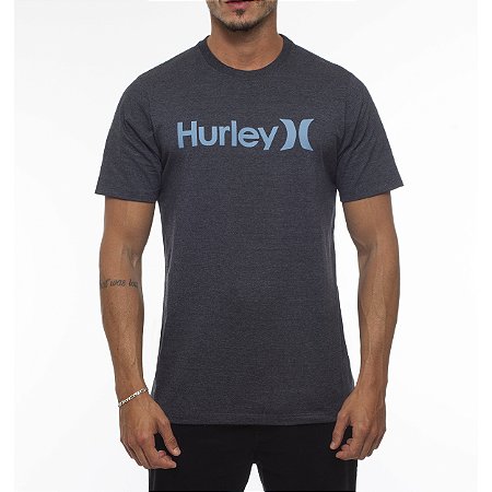 Camiseta Hurley O&O Solid WT23 Masculina Mescla Preto