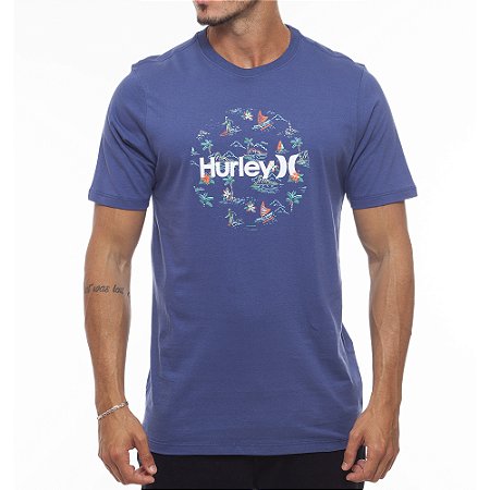 Camiseta Hurley Paradise WT23 Masculina Azul Marinho