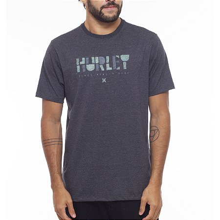 Camiseta Hurley Paint WT23 Masculina Mescla Preto