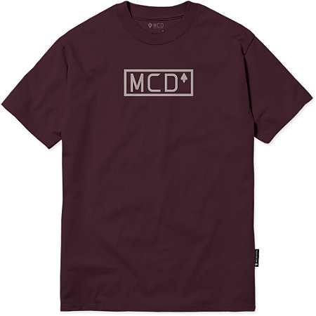 Camiseta MCD Retangular WT23 Masculina Vinho Vino